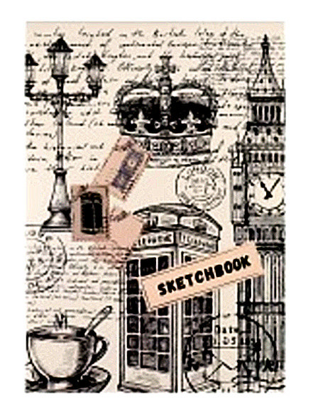 Скетчбук Лондон ЧБ А5, 48л, КБС С80-5065 (20)