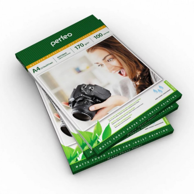 Фотобумага A4 170 г/м2 матовая 100л (PF-MTA4-170/100)(M04) Perfeo (5)