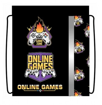 Сумка для сменной обуви "Game zone" , светоотражающяя полоса, Пчёлка/СДС-33 GAME ZONE Сумка для сменной обуви "Game zone" , светоотражающяя полоса, Пчёлка/СДС-33 GAME ZONE