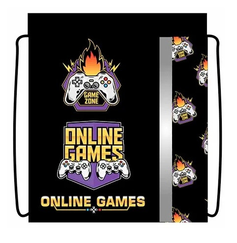 Сумка для сменной обуви "Game zone" , светоотражающяя полоса, Пчёлка/СДС-33 GAME ZONE