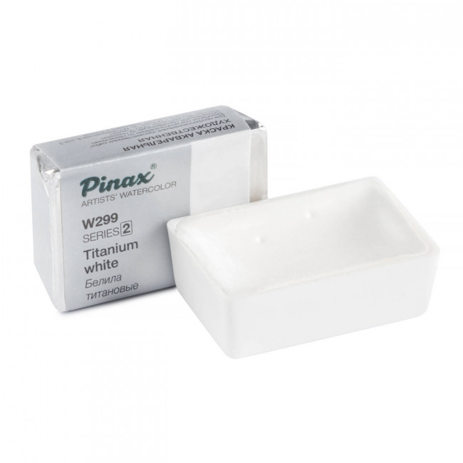 Акварель в кюветах Pinax Белила Титановые - акварель 2.5мл Ser.2, Pinax/W299