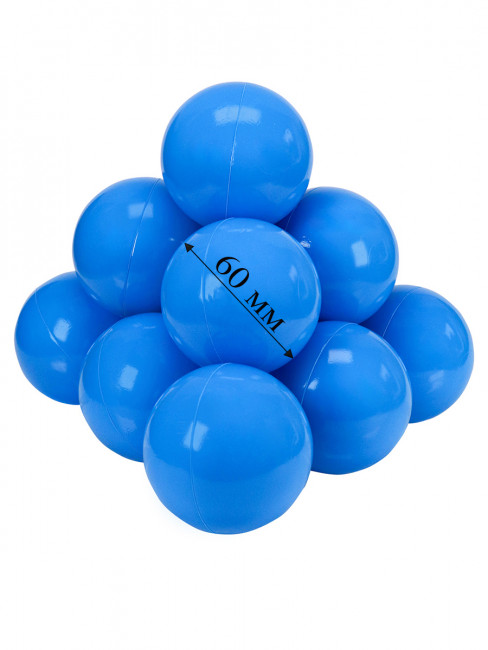 Шарики пластиковые Ø60мм, цветные "Морской" 100шт, Рыжий Кот/И-3637