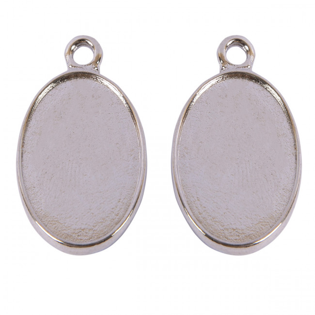 Основа 17 х 22.5мм, 01 серебро, Zlatka/FMK-B06 №01