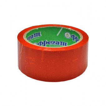 Клейкая лента (Скотч) 48мм*50 МЕТРОВ*43мкм красн. (Фрегат) (72)