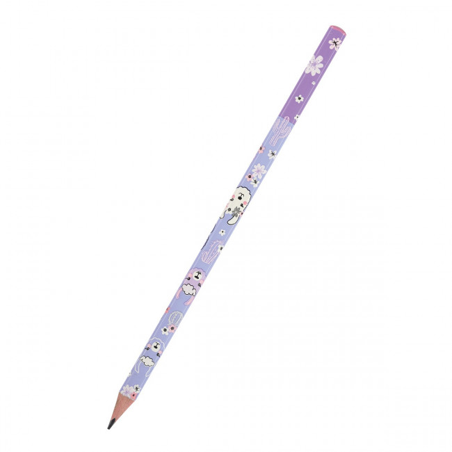 Карандаш 2мм НВ чернографитовый "HappyGraphix. Цирк. Ламы", BV/21-0030/68 (50)