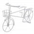 Миниатюра 12.5 х 20см садовая "Велосипед", металл, 01 белый, Blumentag/MET-095