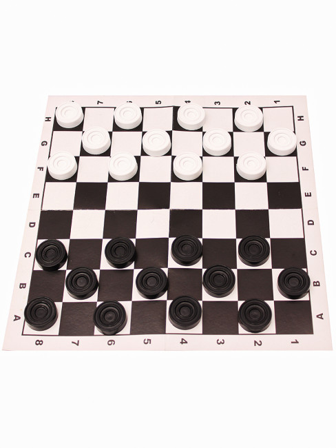 Настольная игра "Шашки" в пакете + поле 28,5х28,5см, Рыжий Кот/ ИН-1832