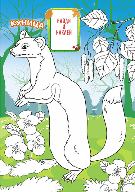 Раскраска с наклейками (А5) РНМ-623