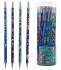 Карандаш чернографитный пластиковый , HB, с ластиком, корпус круглый, ассорти 4 дизайна, пластиковая туба