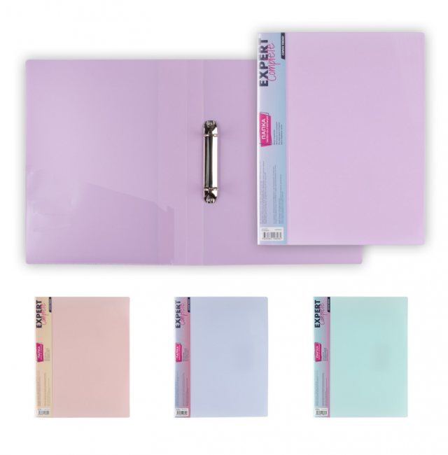 Папка А4 600 мкр 25 мм, на 2 кольцах, pastel лиловый, Trend Expert Complete/EC21104171 (4)