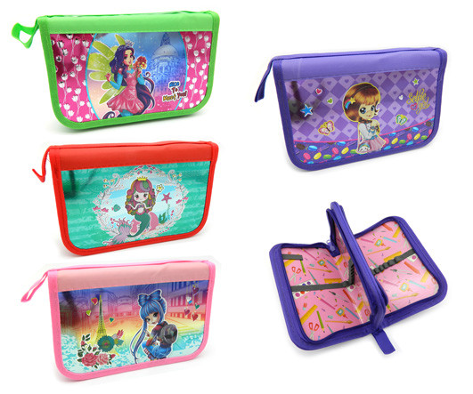 Пенал 2 отд."Для девочек" рисунок с блестками, внутреннее оформление, без наполнения, цвета ассорти (CH-29) (1/12/120) Пенал 2 отд."Для девочек" рисунок с блестками, внутреннее оформление, без наполнения, цвета ассорти (CH-29) (1/12/120)