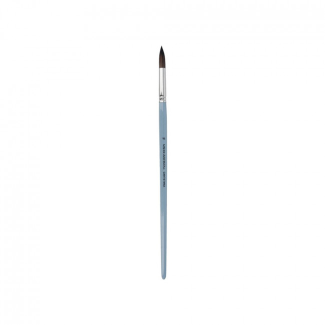 Кисть синтетика круглая длинная ручка №16 VISTA-ARTISTA