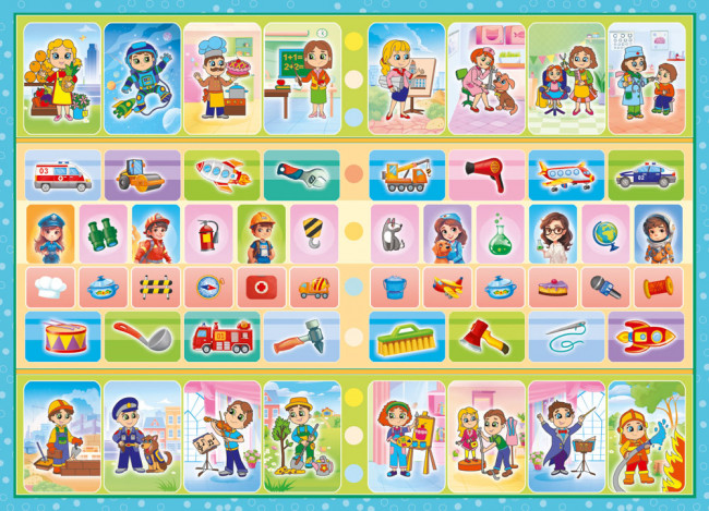 Раскраска с наклейками (А5) РНМ-714