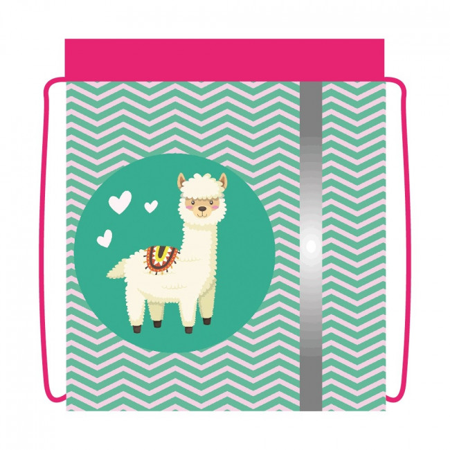 Сумка для сменной обуви "Влюбленная альпака 2020" , светоотражающяя полоса, Пчёлка/СДС-33 АЛЬПАКА Сумка для сменной обуви "Влюбленная альпака 2020" , светоотражающяя полоса, Пчёлка/СДС-33 АЛЬПАКА