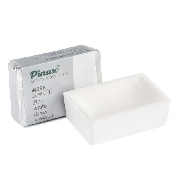 Акварель в кюветах Pinax Белила Цинковые - акварель 2.5мл Ser.1 W298