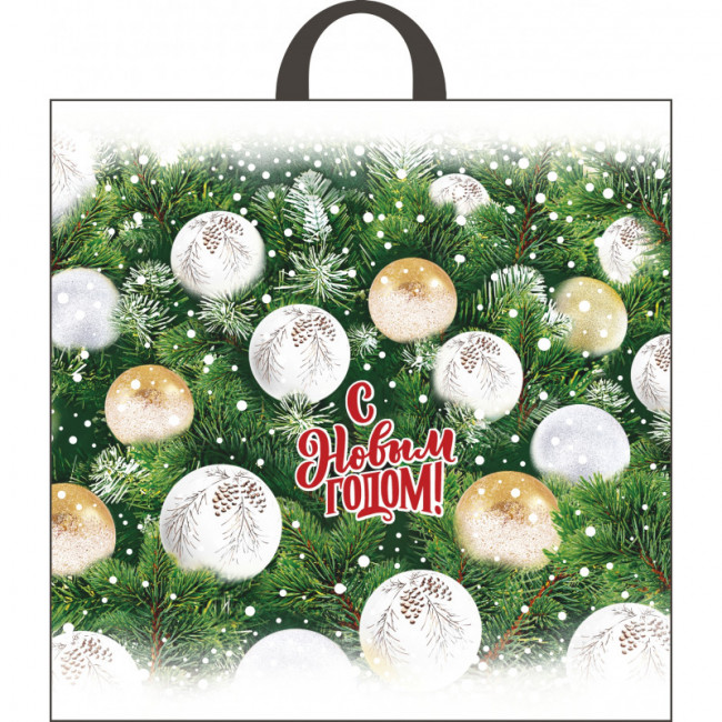 Пакет ПВД петлевой (44*44) 70 мкм "Белые шары" (25) Пакет ПВД петлевой (44*44) 70 мкм "Белые шары" (25)