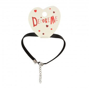 Шнурок 8х2мм 21см кожаный плоский с застежкой,  BV/2-155/13 (10)