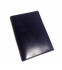Обложка на автодокументы+паспорт  WENZER OFFiCE из натуральной кожи "спилок", с отделом для визиток, тёмно-синий