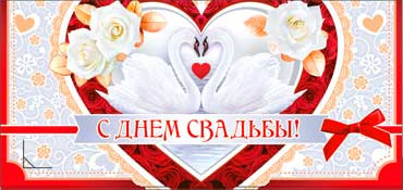 Конверт для денег С днем Свадьбы! 90-480