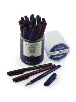 Ручка шариковая 1.0мм синяя "CityWrite. Original", 3 цвета ассорти, BV/20-0018 (24)