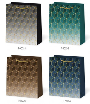 Пакет 26*32*10см подарочный "Соты" цвет ассорти, 1602 (12) Пакет 26*32*10см подарочный "Соты" цвет ассорти, 1602 (12)