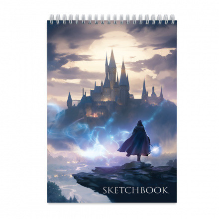 Скетчбук "Школа волшебства". Формат: 14,8х21см. 40л, Геодом/4660136227045