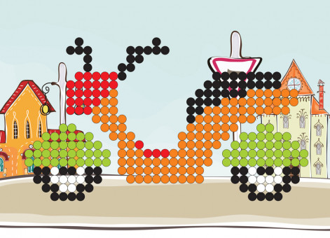 Мозаика 20.5 x 29 см "Скутер", Hobbius/MDS-06 №09