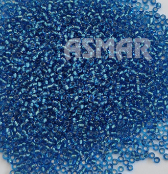 Бисер "ASMAR" размер №12, вес: 450 г, синий, внутреннее серебрение