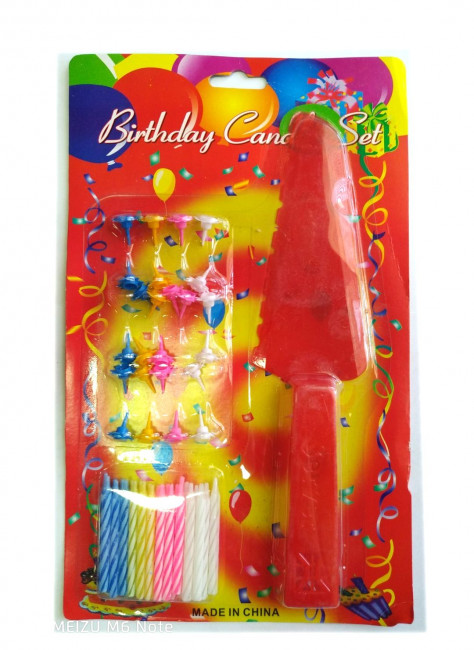 СВЕЧИ Д/ТОРТА в наборе с лопаткой 039 SR (12)