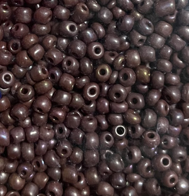 Бисер "ASMAR" размер №6, вес: 450 г, коричневый хамелеон, AR-20202