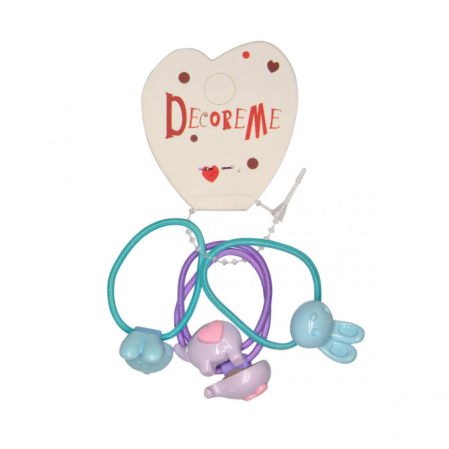 Резинка для волос "Слоны и зайки", 4шт, BV/2-713/14 (12)