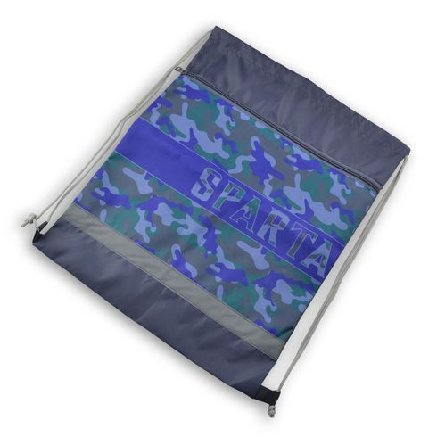 Сумка-мешок для сменной обуви BG "SPARTA" 415*340 мм, с карманом и светоотражающей полосой, на молнии, текстиль с рисунком Сумка-мешок для сменной обуви BG "SPARTA" 415*340 мм, с карманом и светоотражающей полосой, на молнии, текстиль с рисунком