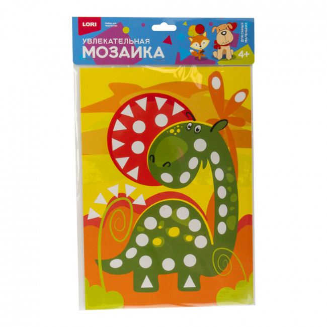 Увлекательная мозаика (набор большой) "Весёлый динозавр" LORI/Км-014 (25) Увлекательная мозаика (набор большой) "Весёлый динозавр" LORI/Км-014 (25)