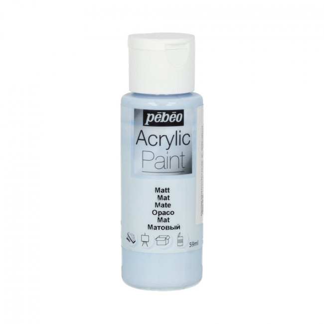 Краска 59мл акриловая матовая, для декора, небесный, Acrylic Paint PEBEO/97830