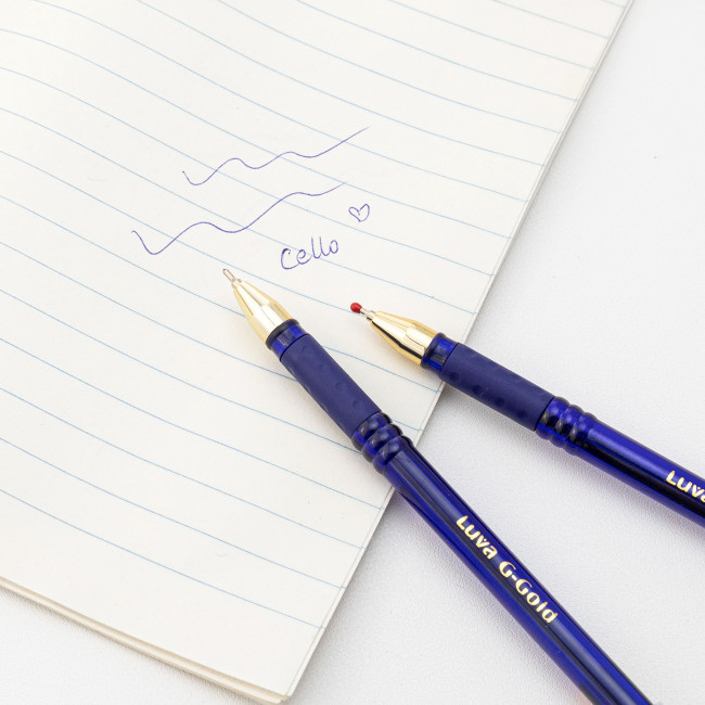 Ручка шариковая синяя 0,7мм "G-GOLD" игольчатый стержень, Cello/CL390-50 (50/1200)