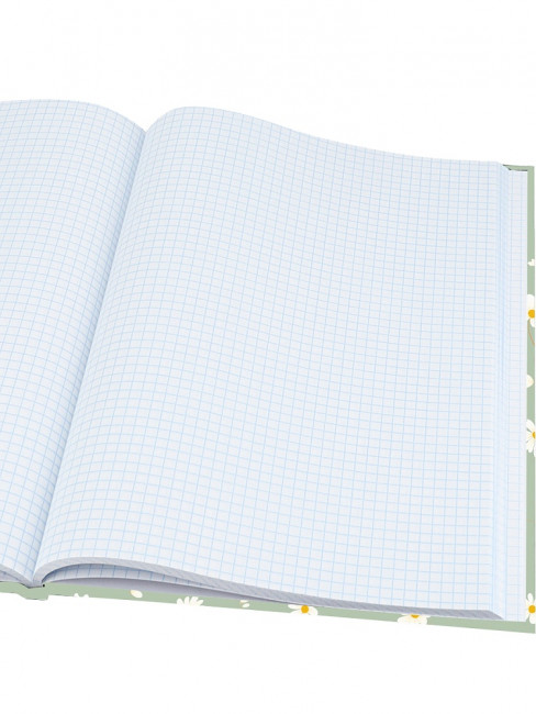 Записная книжка А5 80л клетка "Цветочный паттерн - 18", 7БЦ, сшивка, Проф-Пресс/80-9409 (20)