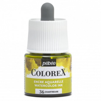 Акварельные чернила 45мл "Colorex" во флаконе с пипеткой, шартрез, PEBEO/417036