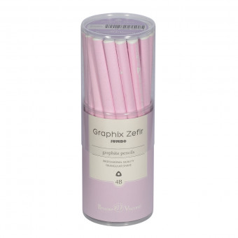 Карандаш 3,5мм 4B чернографитовый "GraphixZefir Jumbo. Зефирный сиреневый", BV/21-0065/01 (30)