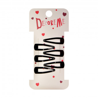 Набор заколок 3см для волос, 6шт, черные, BV/2-719/78 (10)