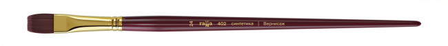 Кисть художественная Вернисаж, синтетика бордовая, плоская, длинная ручка №24 (12) Кисть художественная Вернисаж, синтетика бордовая, плоская, длинная ручка №24 (12)