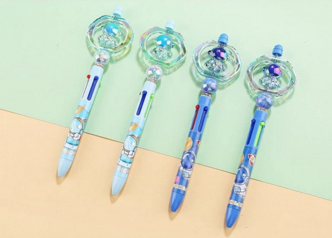 Авторучка 4-х цветная 0,5мм "Космическая капсула" Aodemei ADM-15311 (24)