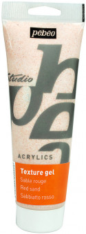 Гель 250мл текстурный с песком, красный, Studio PEBEO/525012 Гель 250мл текстурный с песком, красный, Studio PEBEO/525012