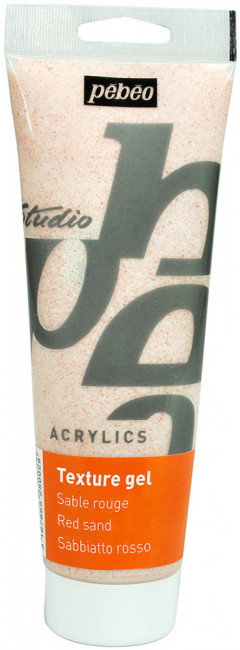 Гель 250мл текстурный с песком, красный, Studio PEBEO/525012 Гель 250мл текстурный с песком, красный, Studio PEBEO/525012