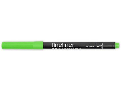 Линер 0,3мм "Fineliner", светло-зеленый, Koh-I-Noor/7770210601KS (12)