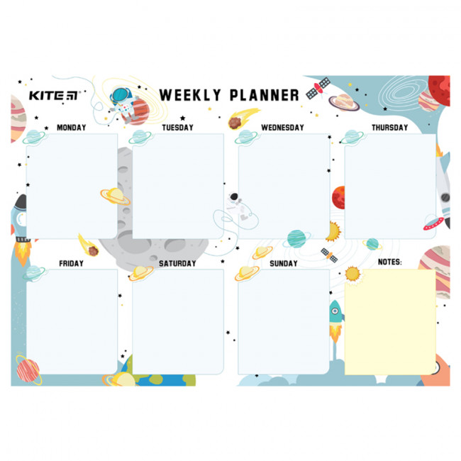 Планер настенный на неделю, А4, Space, KITE