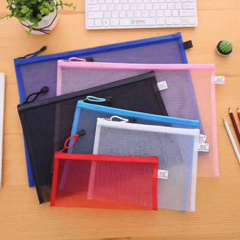 Папка-конверт А5 на молнии, прозрачная, цв. Ассорти, Cobest/А5 (12)