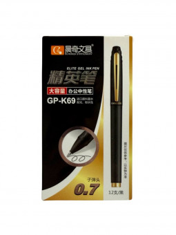 Ручка гелевая черн., 0,7мм, игольчатый стержень, Chenqi/GP-K69 Ручка гелевая черн., 0,7мм, игольчатый стержень, Chenqi/GP-K69