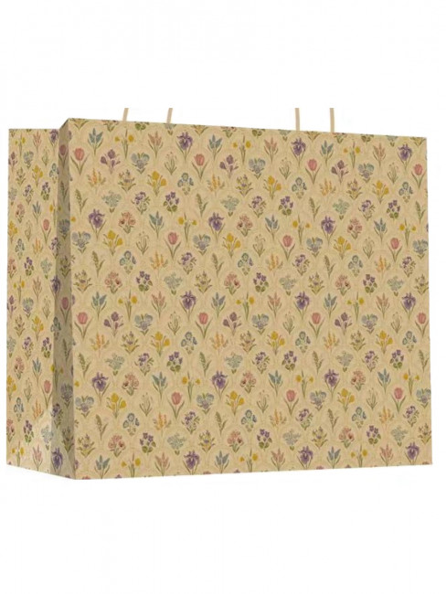 Пакет 27,5х27,5х12см "Нежные цветы" из крафт-бумаги, MILAND/ПКП-8006 (12) Пакет 27,5х27,5х12см "Нежные цветы" из крафт-бумаги, MILAND/ПКП-8006 (12)