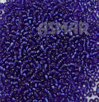 Бисер "ASMAR" размер №12, вес: 450 г, ультрамариновый, внутреннее серебрение