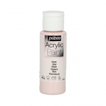 Краска 59мл акриловая матовая, для декора, розовая пудра, Acrylic Paint PEBEO/97809